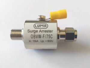 SCARICATORE SOVRATENSIONE D'ANTENNA connettore di tipo F